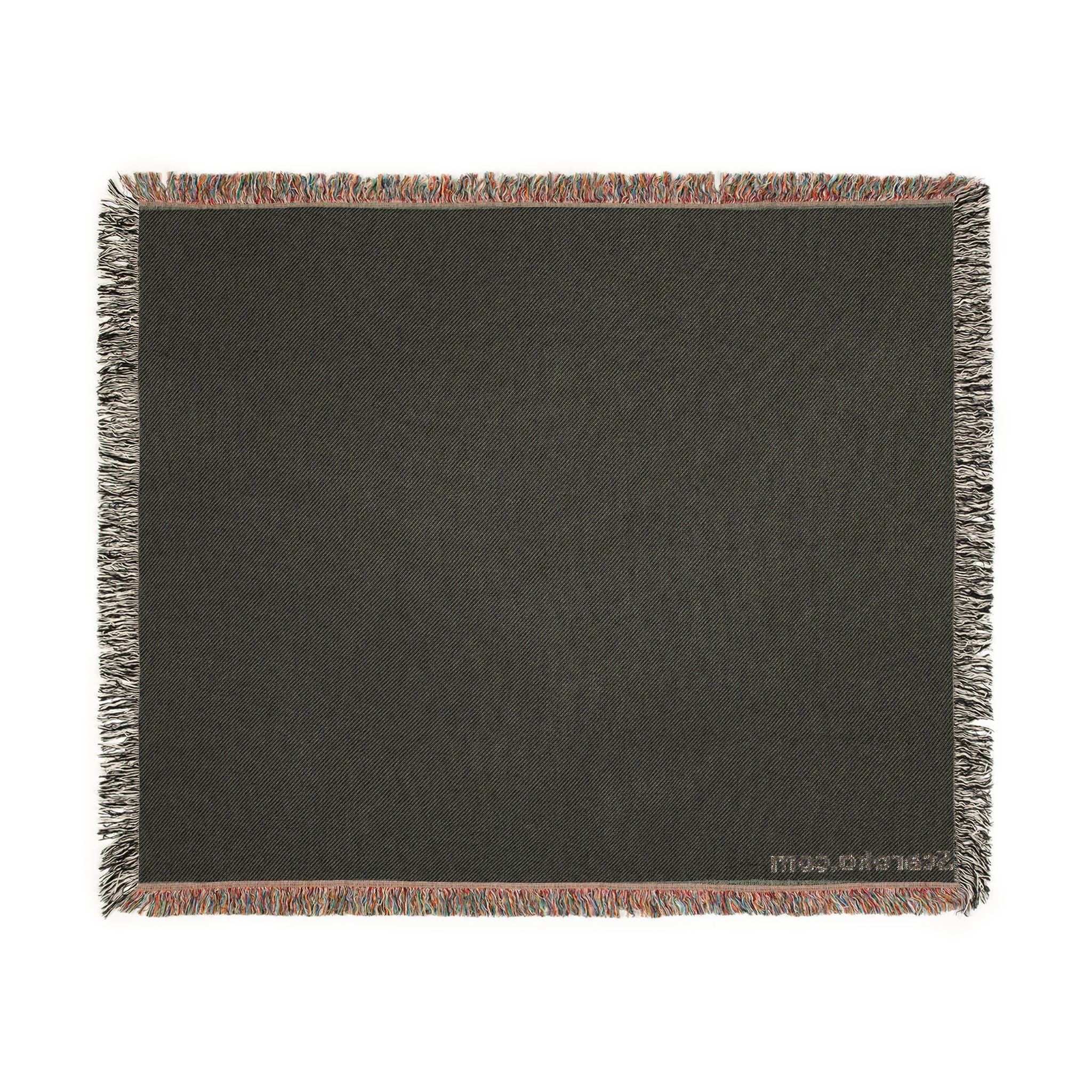Minimal Two-Tone Woven Blanket — Reversible Neutral Throw for Living Room & Bedroom