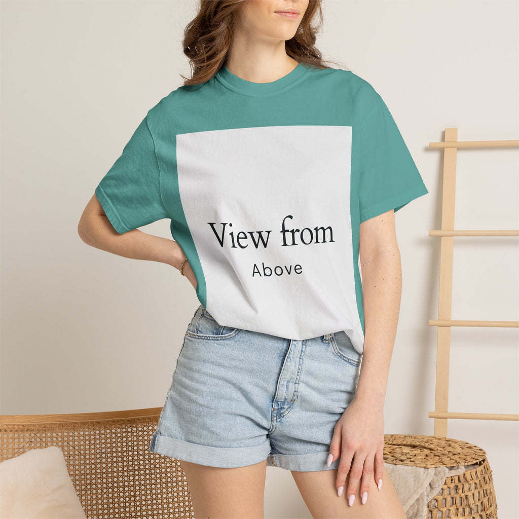 View From Above T-Shirt — Minimal Typography Graphic Tee