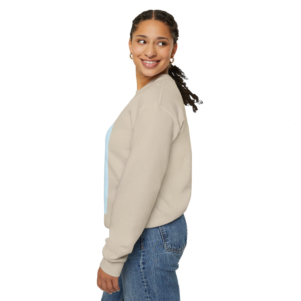 Crewneck Sweatshirt — "Virtue is Sufficient" Minimalist Inspirational Design